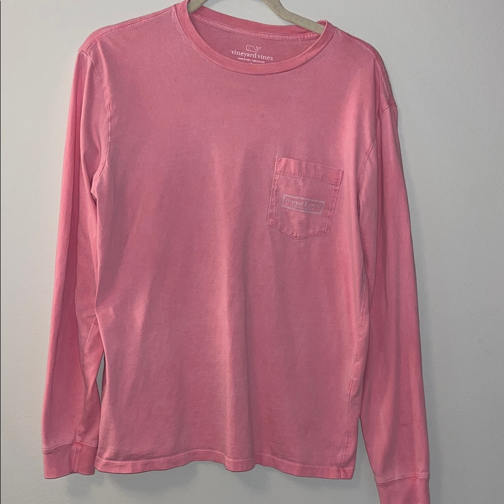 Vineyard Vines Classic Pink Crewneck Tee